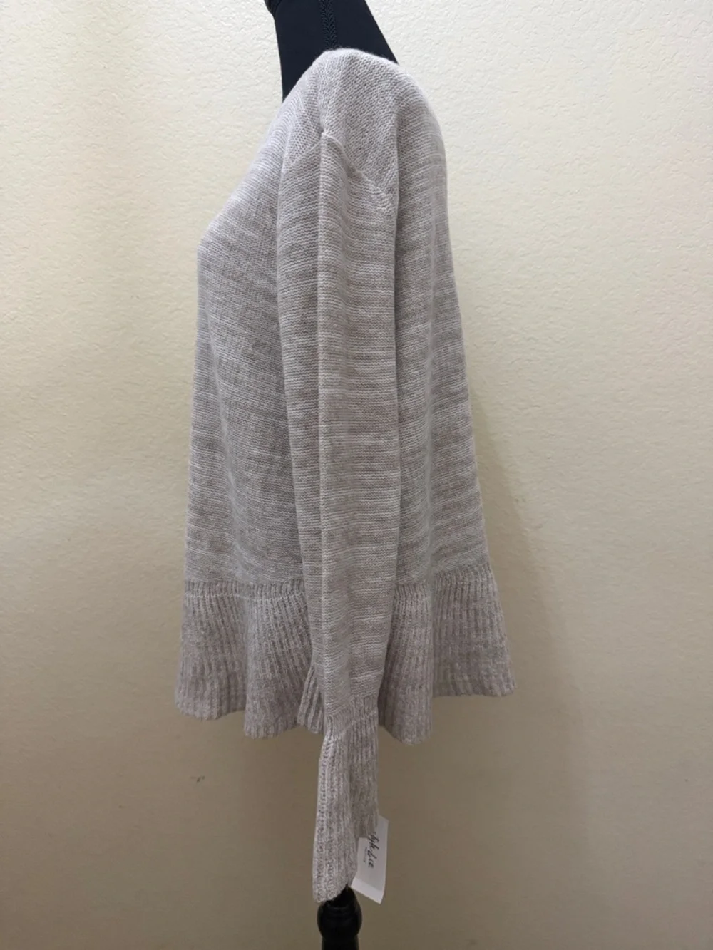 Style & Co. Light Beige Heather Knit Pullover - Picture 3 of 4